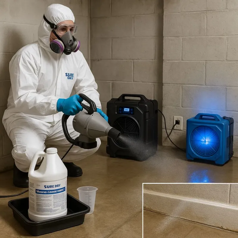 Sanitization and Odor Removal process in Maplewood, MN